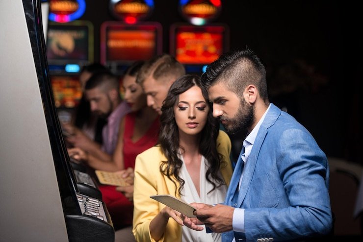 Contoh tangan Speed Blackjack dengan kartu dealer dan pemain